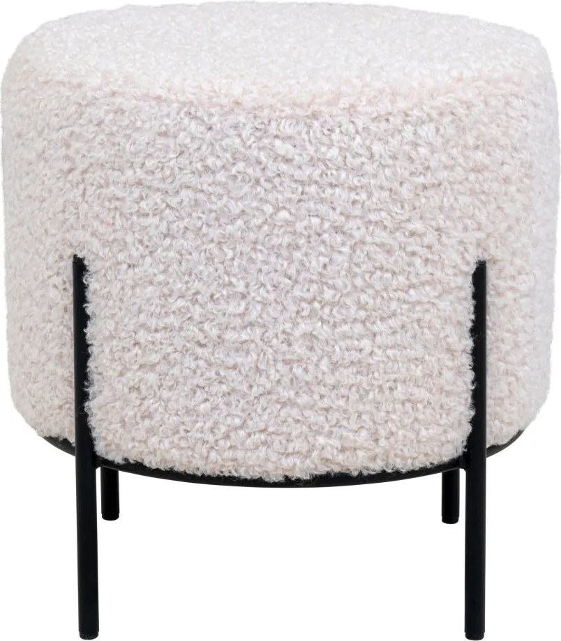 Alford puff, teddy puff, fehér, fekete lábakkal