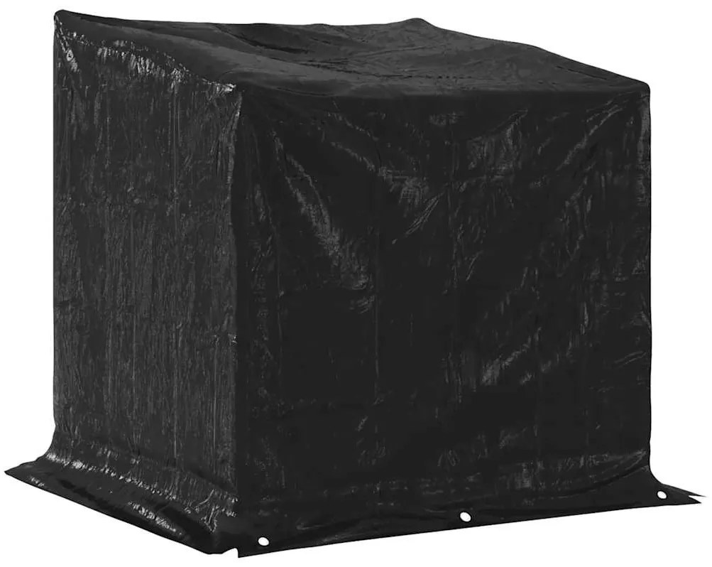 Tűzifa állvány esővédővel 100,5x100,5x110,5 cm horganyzott acél