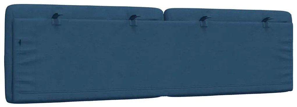 kék szövet fejtámla párna 180 cm