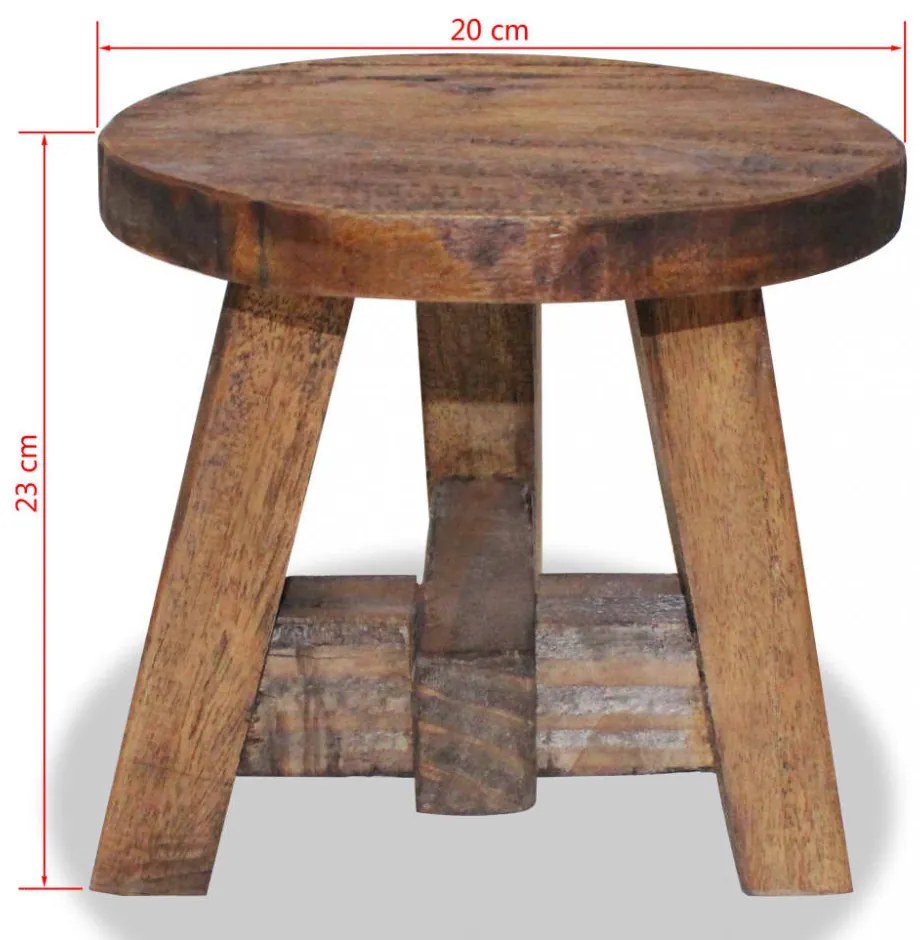 vidaXL tömör mahagóni fa ülőke