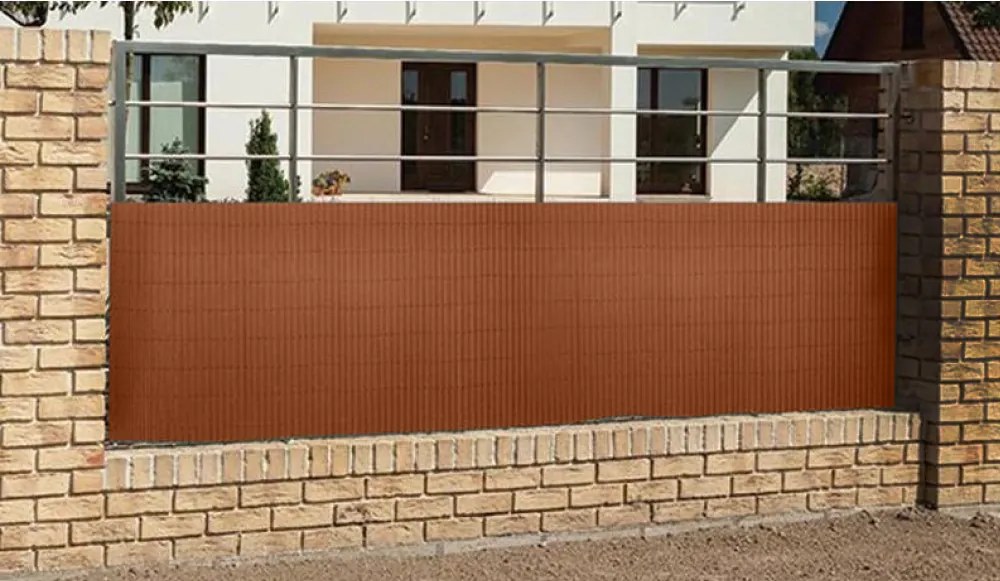 Kerti térelválasztó, barna, 300x100 cm, ABEO