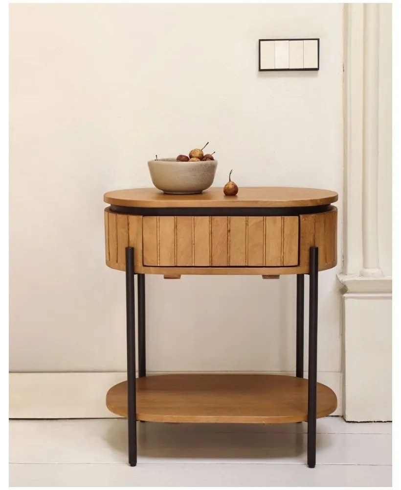 Mangófa éjjeliszekrény Licia - Kave Home