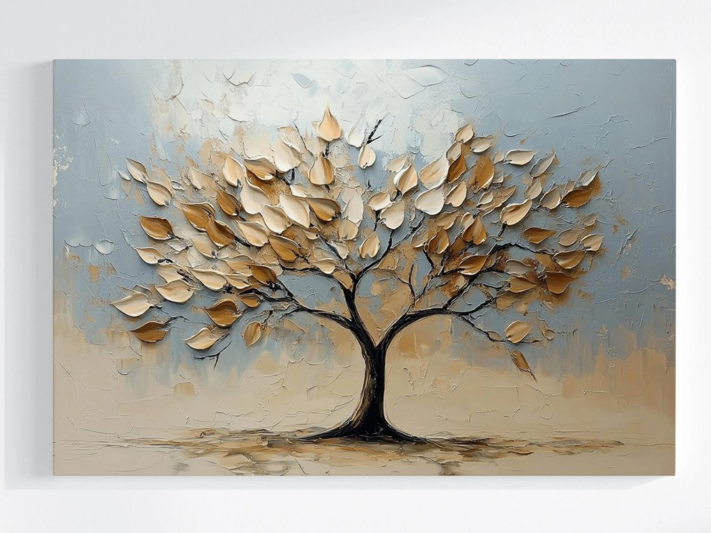 Vászonkép Canvas Dekoráció Fa Élet Boldogság Levelek 3D 60x40