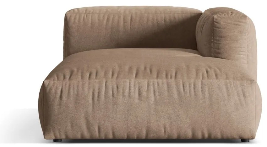 Világosbarna bársony kanapé modul (jobb oldali) Martina – Micadoni