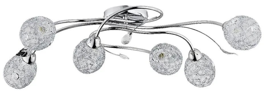 Felületre szerelhető csillár  ORLEAN 6xE14/10W/230V króm