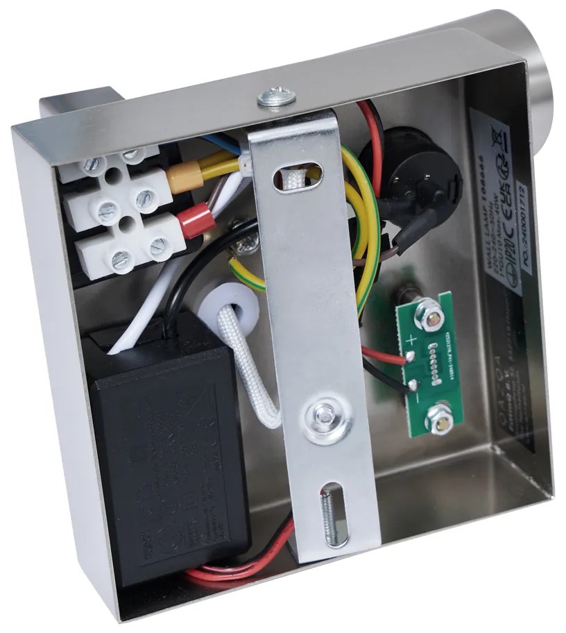 Modern acél fali lámpa USB-C csatlakozóval, dönthető - Rex