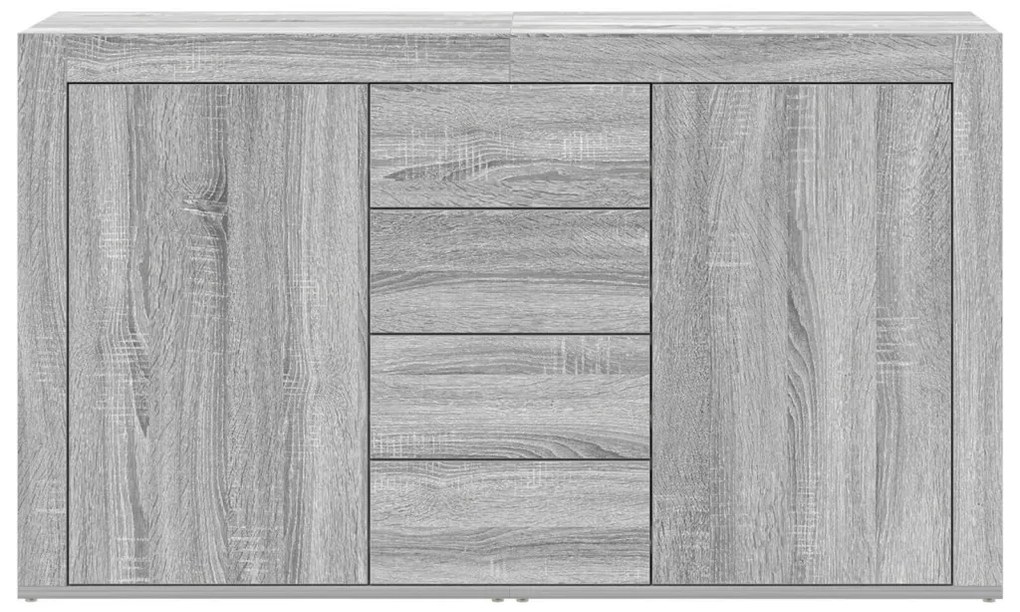 oldalszekrény Szürke Sonoma Szerelt fa 120 x 36 x 69 cm