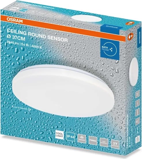 Osram - LED fürdőszobai mennyezeti lámpatest CEILING ROUND LED/24W/230V átm. 37 cm IP44 fehér