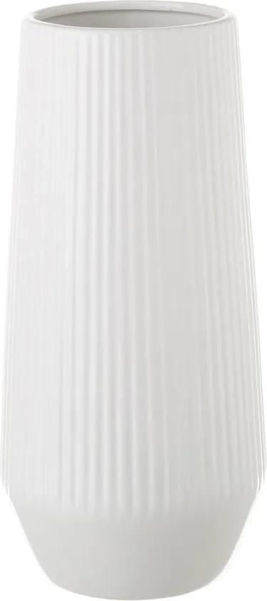 Fehér kerámiaváza, 14,5 x 30 cm - Unimasa