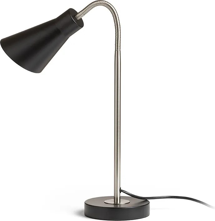 RENDL ANIKA asztali lámpa matt fekete matt nikkel 230V LED E27 15W