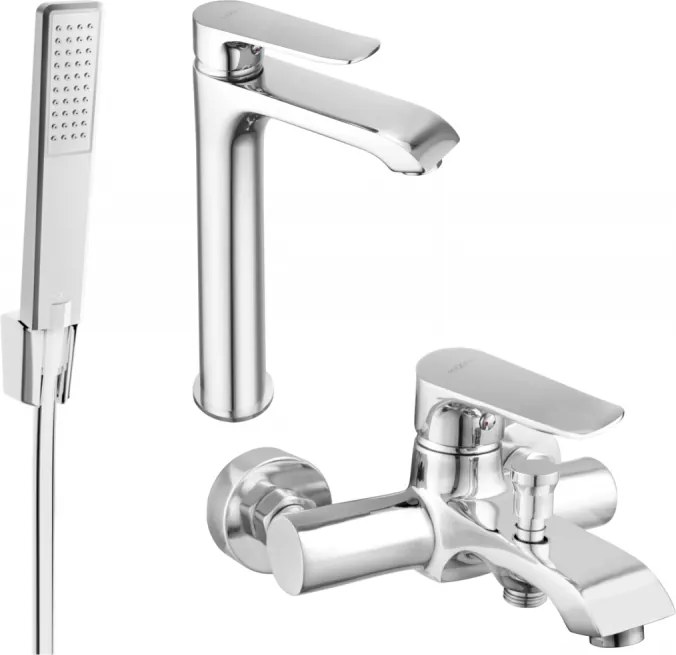 Mexen Pecos R72 fürdőkád csaptelep készlet, króm - 72713R72-00