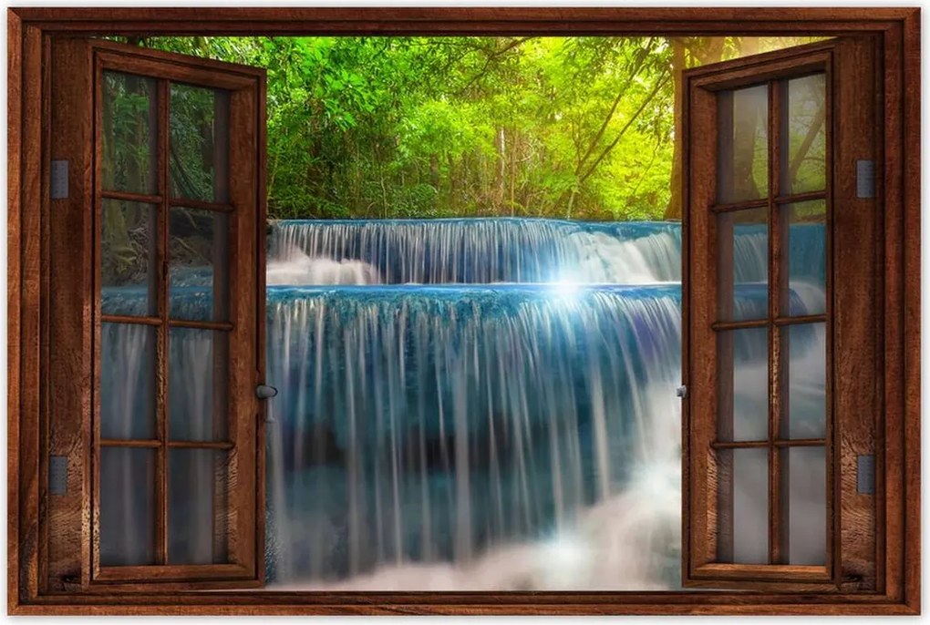 Poszterek 60x40 Trópusok Tájkép Kaszkád