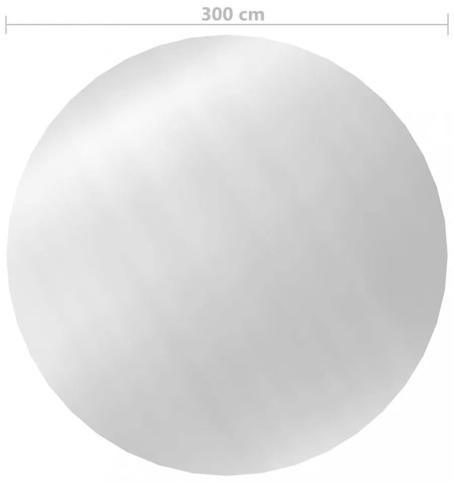ezüst polietilén medencetakaró 300 cm