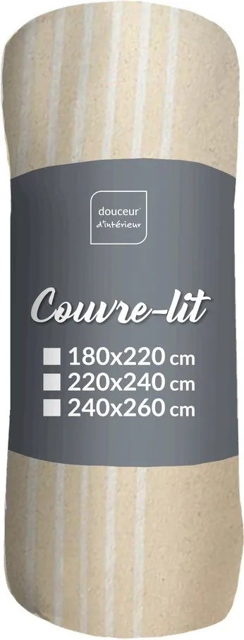 Bézs ágytakaró 220x240 cm Adele – douceur d'intérieur