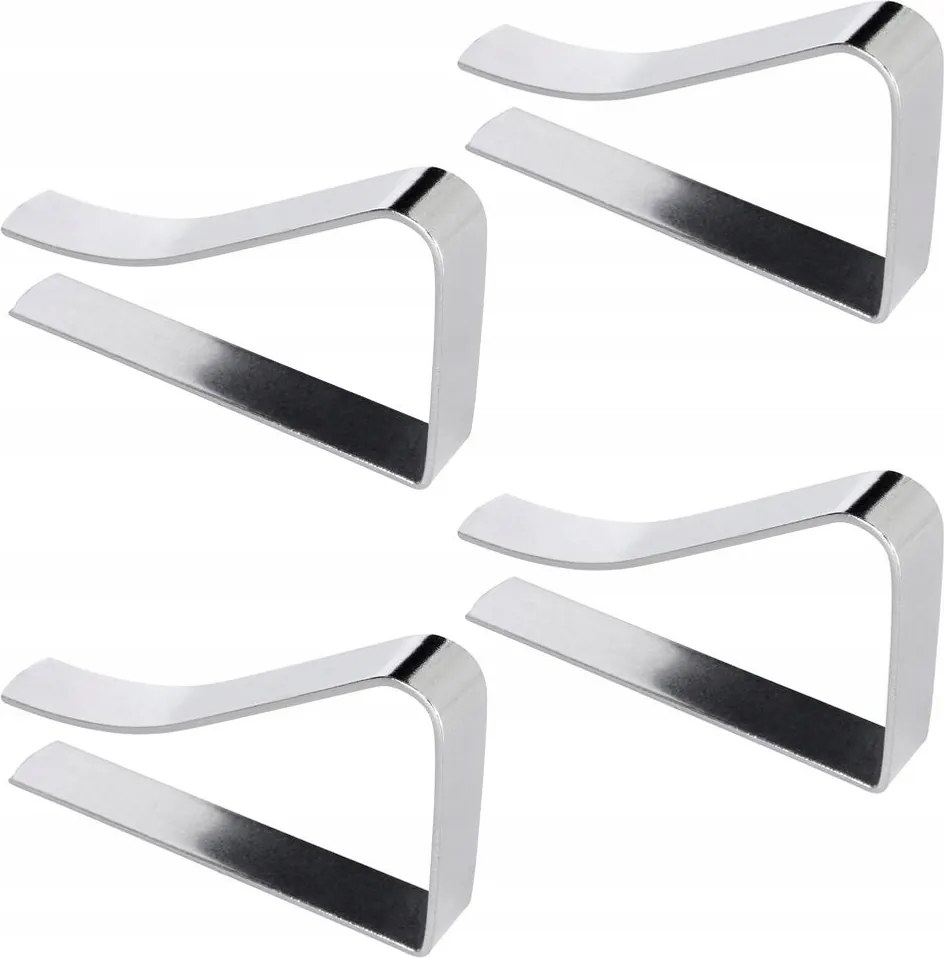 4x Acél csipeszek fém fogantyú csat asztalterítő asztallap