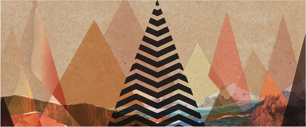 Fotótapéta Falra az előszoba konyhájába Absztrakt tájkép 250x104