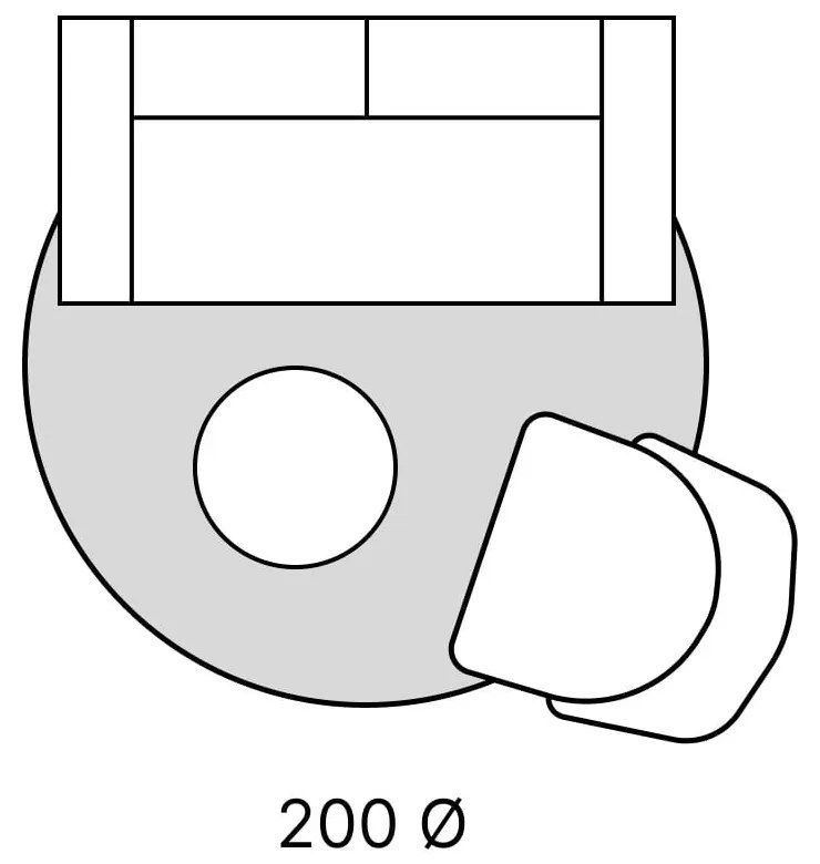 Krémszínű kerek szőnyeg ø 200 cm Leon – Villeroy&amp;Boch