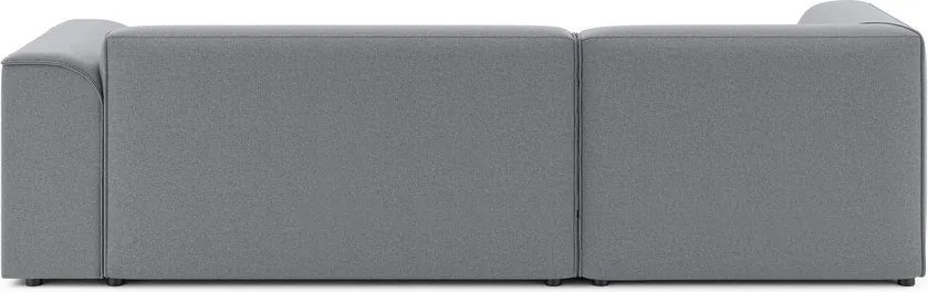 Világosszürke sarokkanapé (bal oldali-heverő résszel) Merid – Ropez