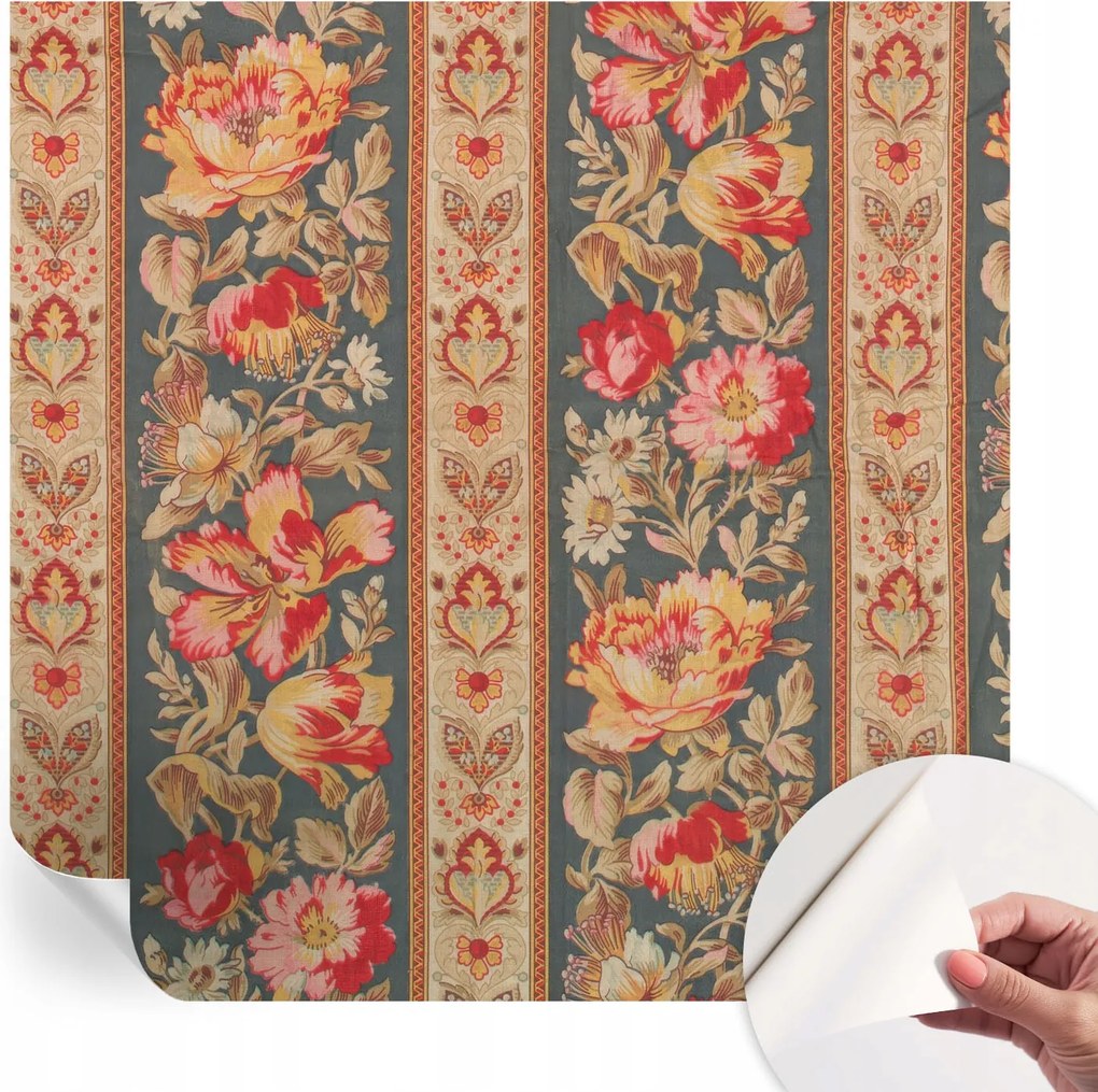 Öntapadós Dekoratív Fotótapéta Hálószobába Színes virágok 250x250 cm