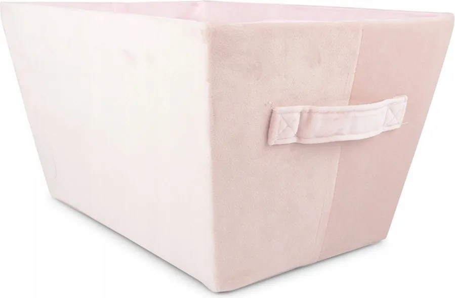 Tárolódoboz Bársonyos rózsaszín 34cm