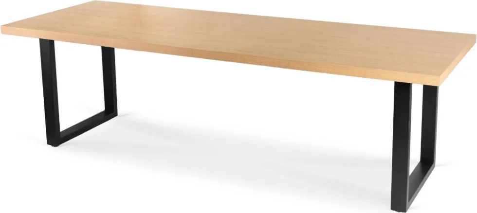 EDWIN bővíthető étkezőasztal 160–260 cm arany tölgy/fekete