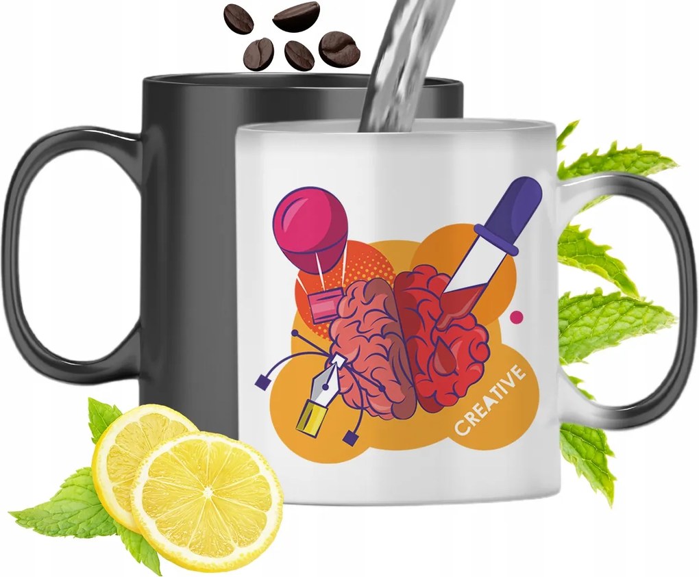 Mágikus Bögre Grafika Színváltó Nyomtatott Fényképpel