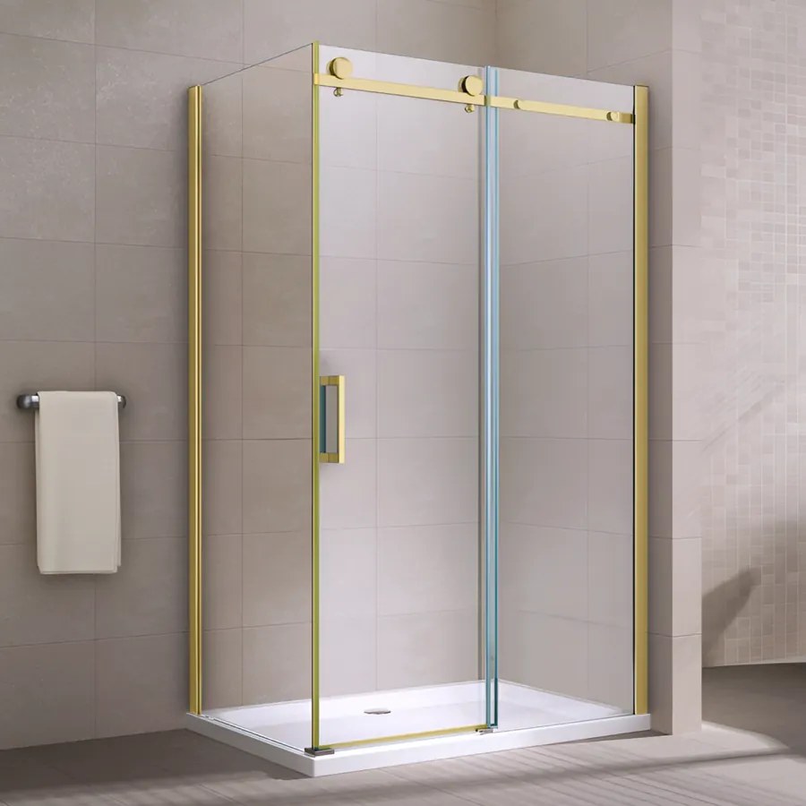 Milano || Duo Gold zuhanykabin 100x100, 195cm, 8mm, NANO