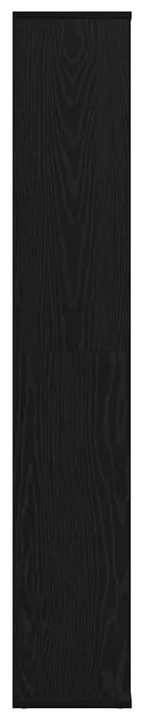 Szobaelválasztó polcokkal Musta tammi 100 x 24 x 140 cm Faanyag