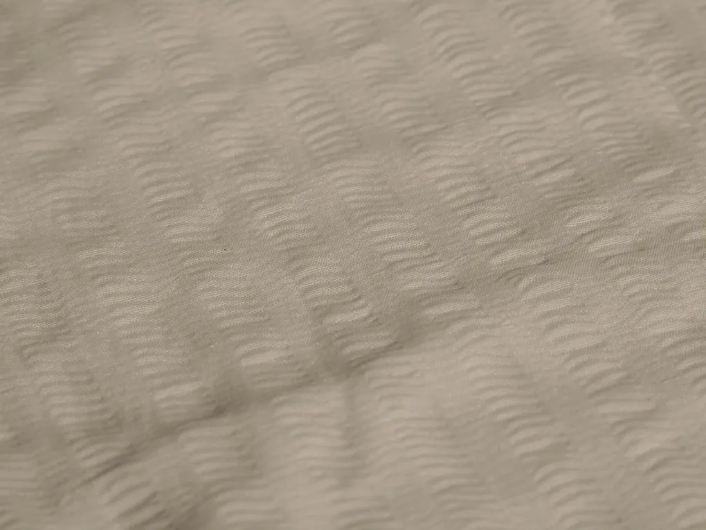 Pamut ágynemű krepp hatással LUXERA szürkésbarna szállodai zseb II. osztály Ágyneműhuzat mérete: 70 x 90 cm | 140 x 200 cm