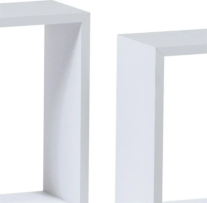 Fali polc fehér színben, mdf, P-008 WT2