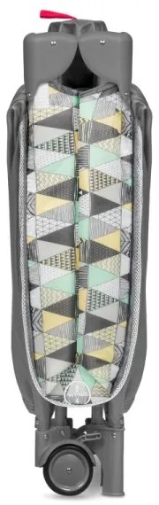 Lionelo - SVEN PLUS utazóágy, szürke/sárga