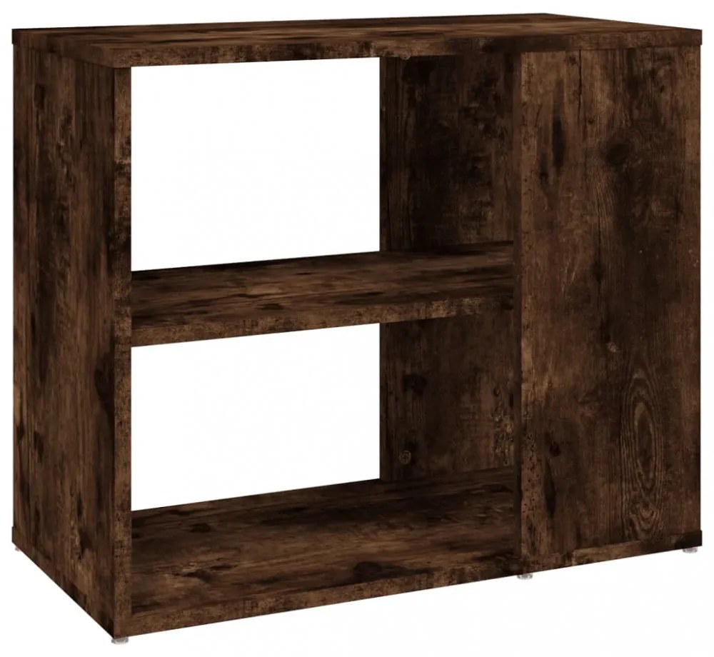 füstös tölgy színű szerelt fa kisszekrény 60 x 30 x 50 cm