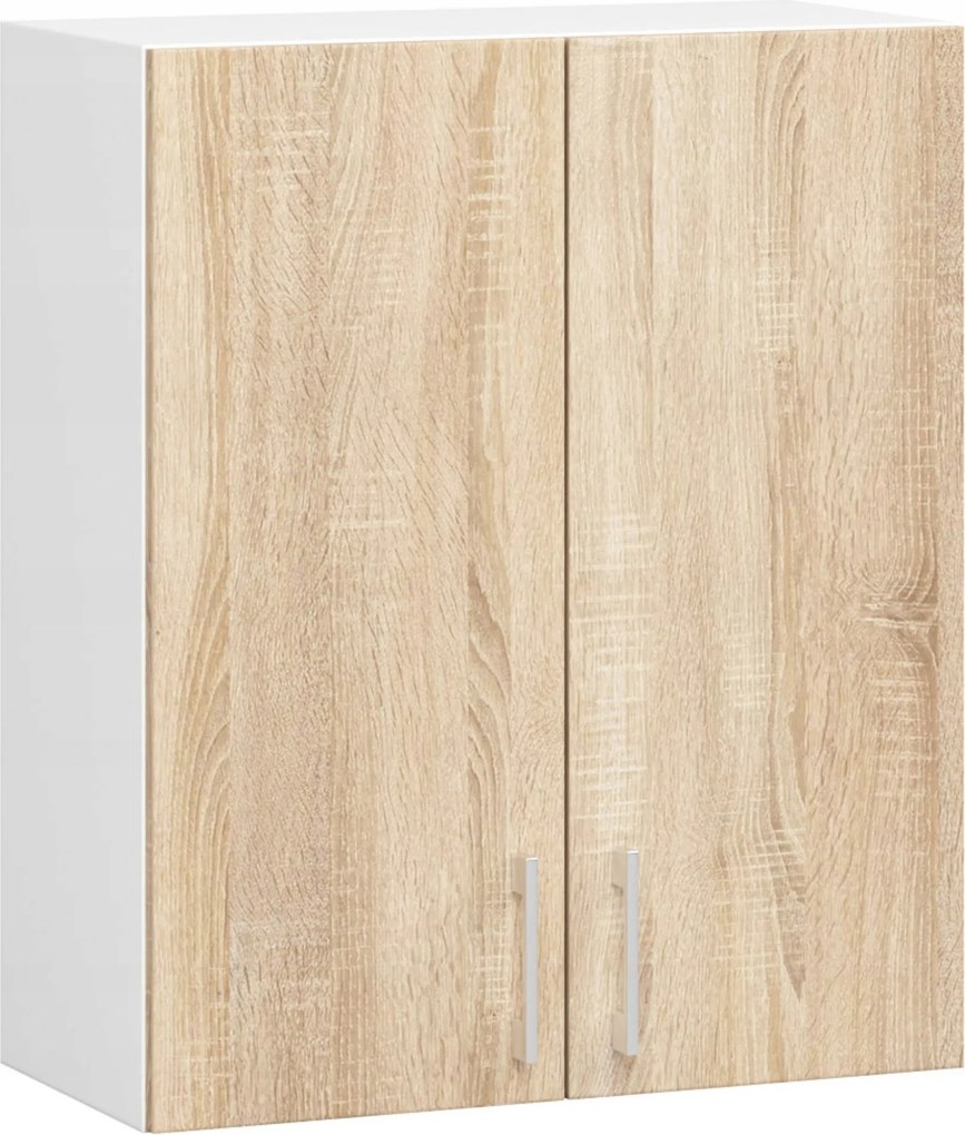 Akasztós szekrény Lima W 60cm D2 H720 fehér-sonoma Akd