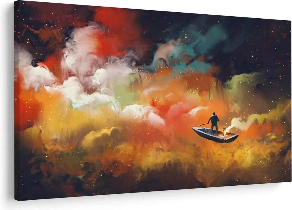 Kép - Az űrben úszó ember (90x60 cm)