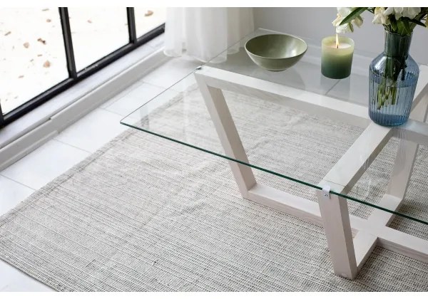 Kávésasztal AMALFI 35x105 cm fenyő/átlátszó