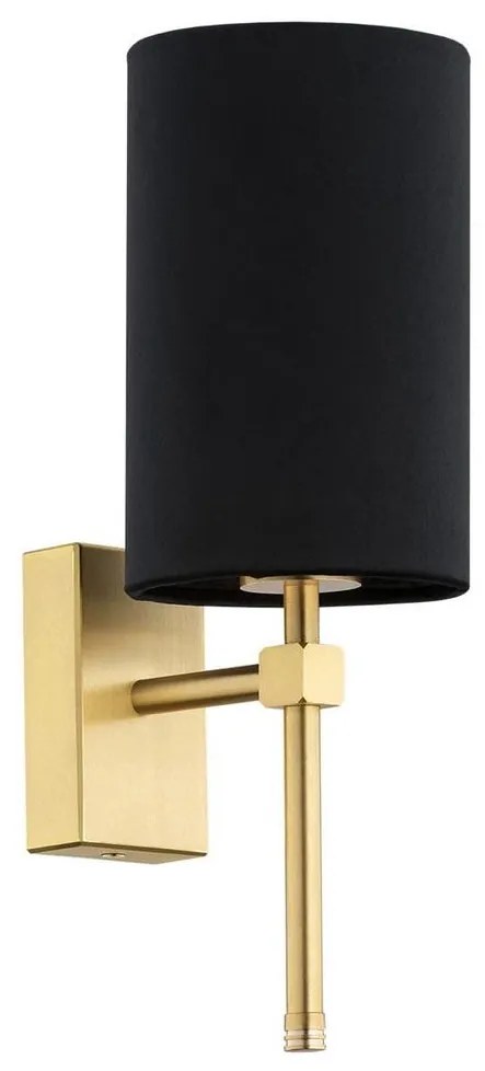 Argon 8035 - Fali lámpa ABRUZZO 1xE14/7W/230V sárgaréz/fekete