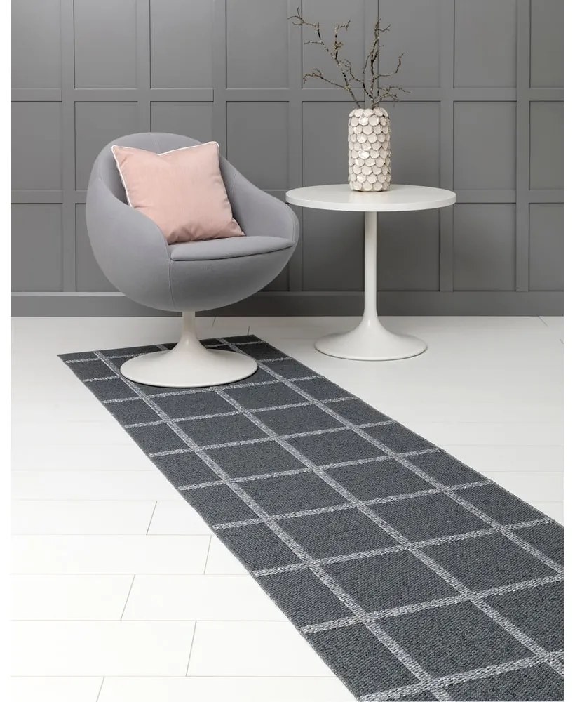 Antracitszürke kültéri-beltéri futószőnyeg 70x150 cm Ada Granit – Pappelina