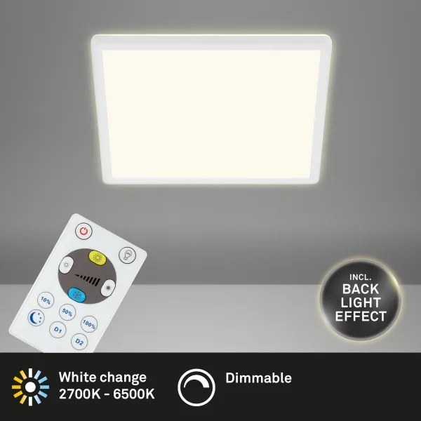 Briloner 7081-016 - LED Dimmelhető mennyezeti lámpa SLIM LED/18W/230V + távirányító