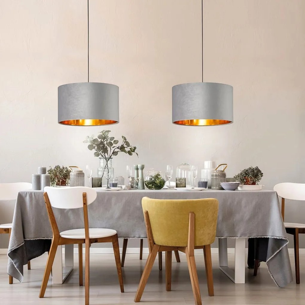 FISCHER & HONSEL 60083 AURA Ernyős Függesztett Lámpa Fekete E27 IP20