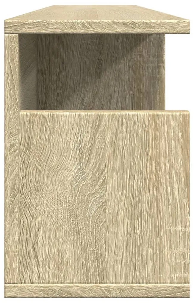 sonoma tölgy színű szerelt fa faliszekrény 100 x 20 x 30 cm