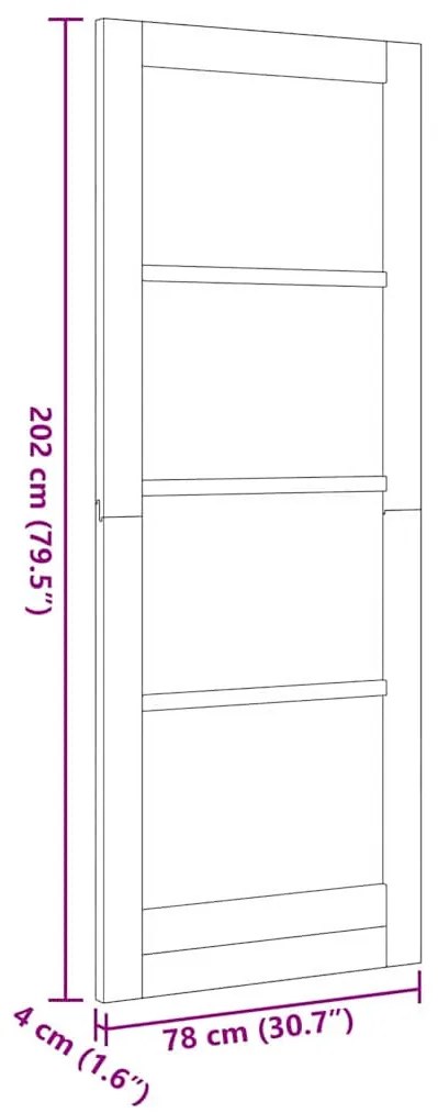 Belső Ajtó ORKDAL Barna 78 x 202 cm Furnér