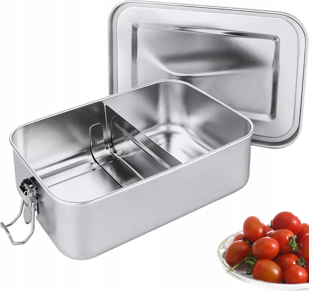 Légmentesen záródó uzsonnás doboz 1400 ml Uzsonnás doboz csatokkal az iskolába a hegyekbe síeléshez