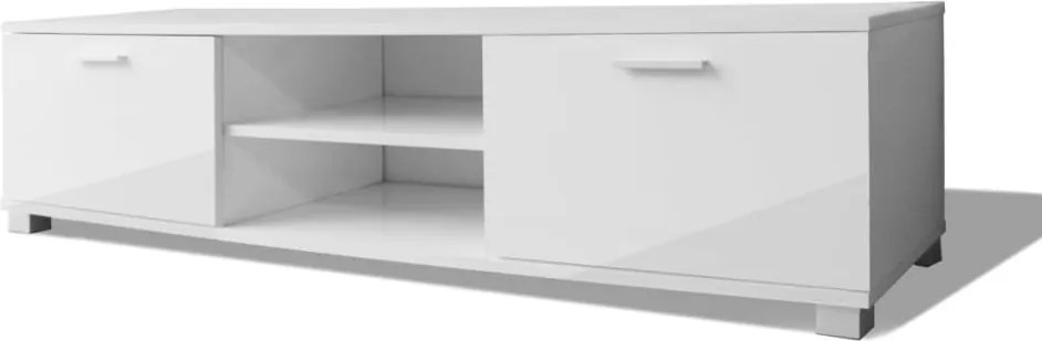 vidaXL magasfényű fehér TV-szekrény 140 x 40,5 x 35 cm