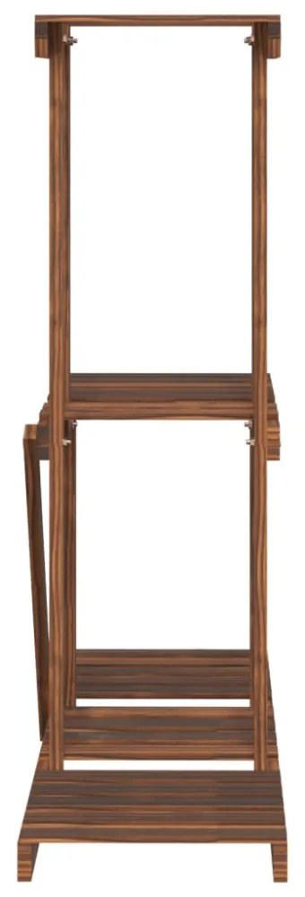 tömör fenyőfa virágtartó állvány 81 x 25 x 75,5 cm