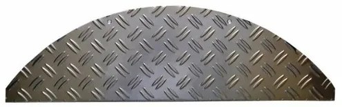 Steel silver lépcsőszőnyeg, 17,5 x 60 cm