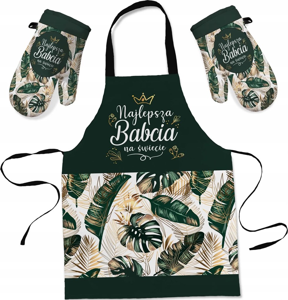 Konyhai Kötény Szett Konyhai Kesztyű Nagymama Napjára Ajándék