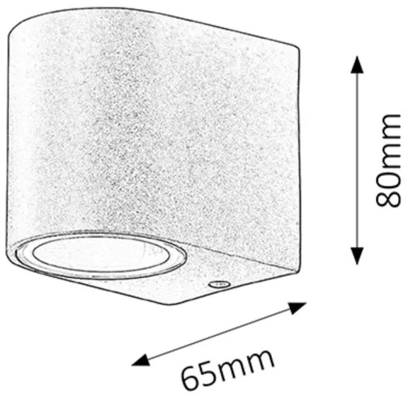Rabalux 8029 - Kültéri fali lámpa CHILE 1xGU10/35W/230V