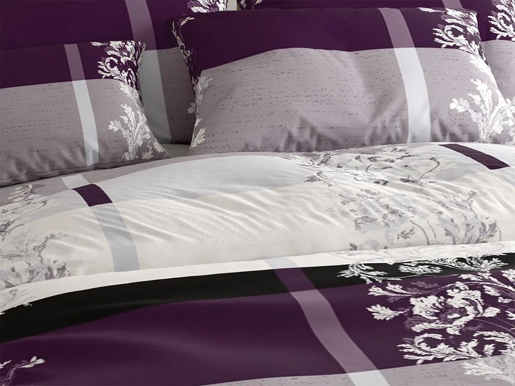 Mikroszálas ágyneműhuzat LUXURY lila Ágyneműhuzat mérete: 70 x 90 cm | 140 x 220 cm