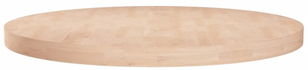 kerek kezeletlen tömör tölgyfa asztallap Ø80 x 4 cm
