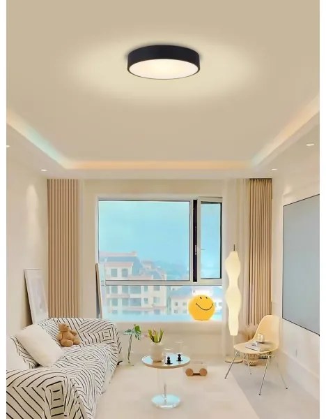 Immax NEO 07201L-LED dimmelhető mennyezeti lámpa RONDATE 28W/230V fekete Tuya+DO